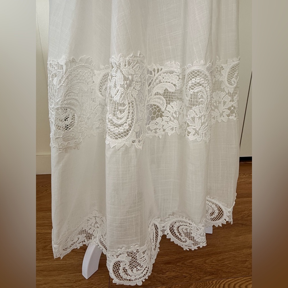 Zimmerman 100% cotton White Lace Maxi Dress - Picture 10 of 16